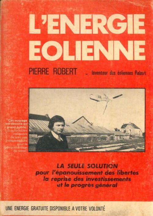 L'énergie éolienne - Pierre Robert - Livre