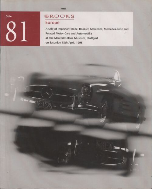 Brooks Europe sale 81 : Mercedes - Collectif - Livre