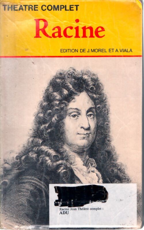 Théâtre complet - Jean Racine - Livre
