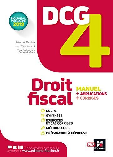 Dcg 4 - droit fiscal - manuel et applications - Jean-Yves Jomard - Livre