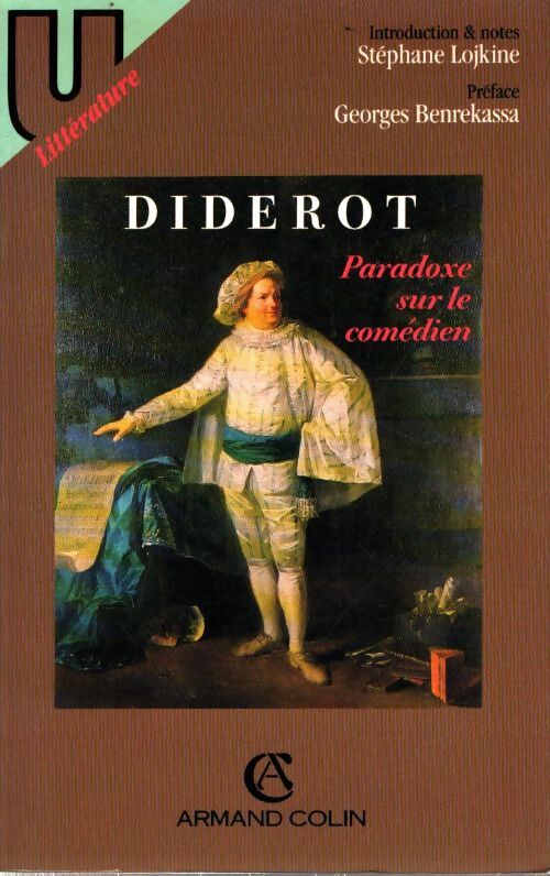 Paradoxe sur le comédien - Denis Diderot - Livre