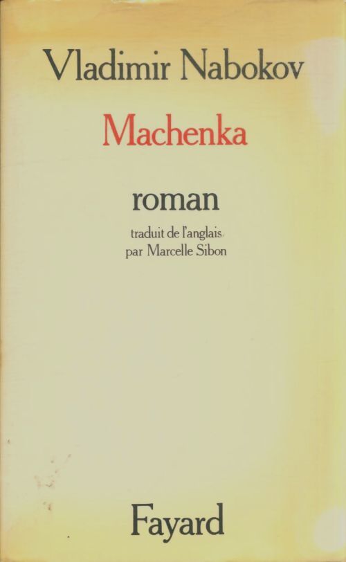 Machenka - Vladimir Nabokov - Livre