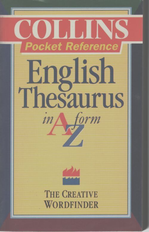 Collins pocket reference english thesaurus in a-z form - No Author - Livre