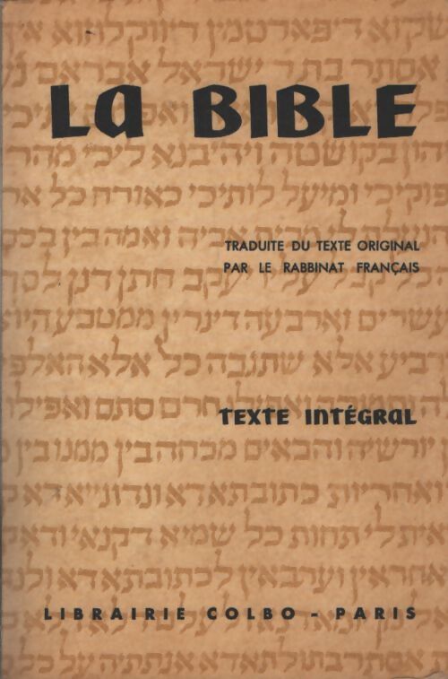 La Bible - Anonyme - Livre