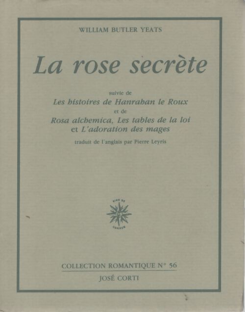 La rose secrète - William Butler Yeats - Livre