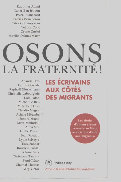 Osons la fraternité - Collectif - Livre