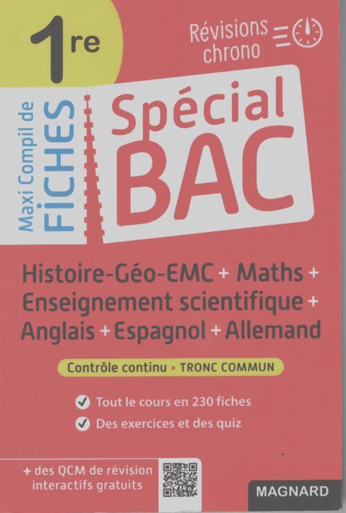 Spécial bac maxi compil de fiches contrôle continu 1re bac 2025 - Nadine Daboval - Livre