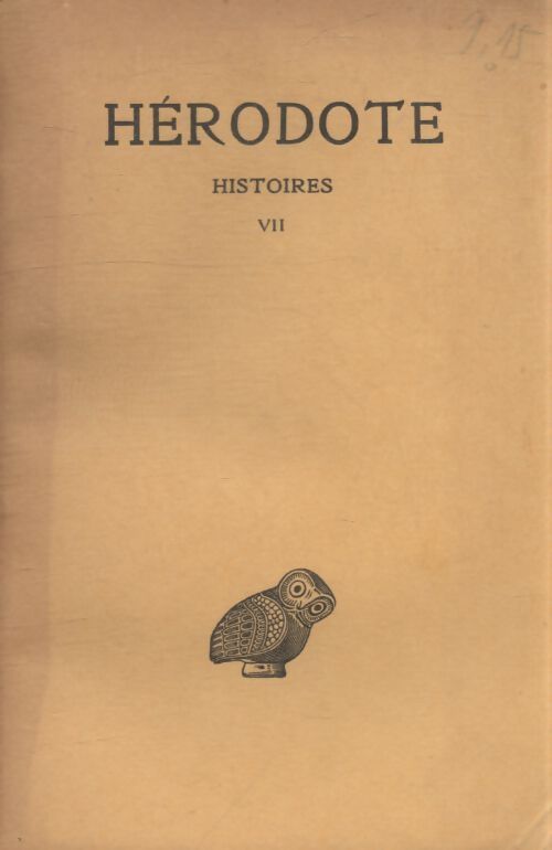 Histoires Tome VII - Hérodote - Livre