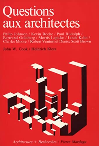 Questions aux architectes - Heinrich Klotz - Livre