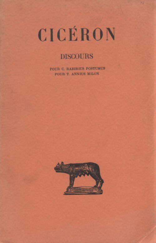 Discours Tome XVII - Cicéron - Livre