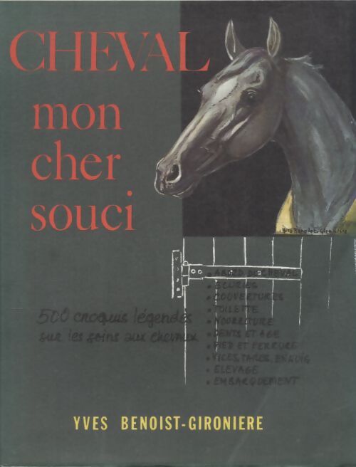 Cheval, mon cher souci - Yves Benoist-Gironière - Livre