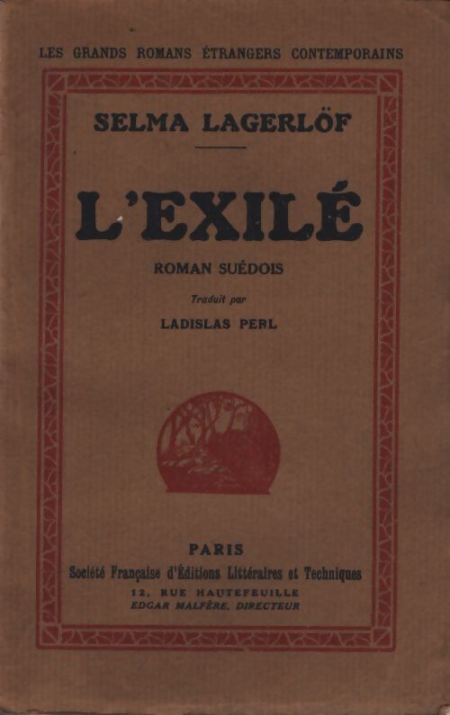 L'exilé - Selma Lagerlöf - Livre