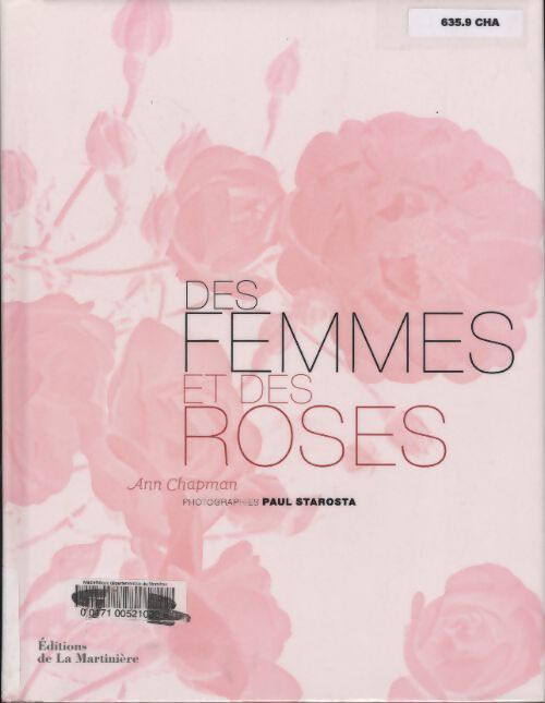 Des femmes et des roses - Ann Chapman - Livre