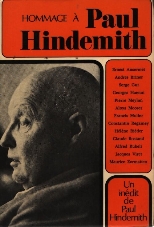 Hommage à paul hindemith - Paul Hindemith - Livre