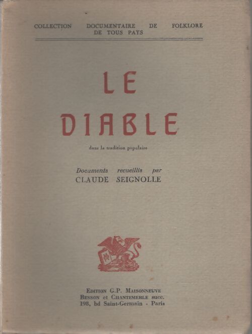 Le diable - Claude Seignolle - Livre