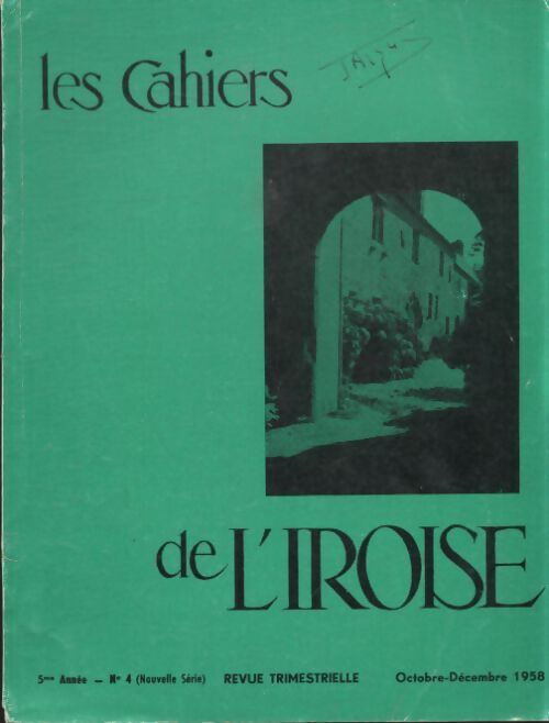 Les cahiers de l'Iroise 5e année n°4 - Collectif - Livre
