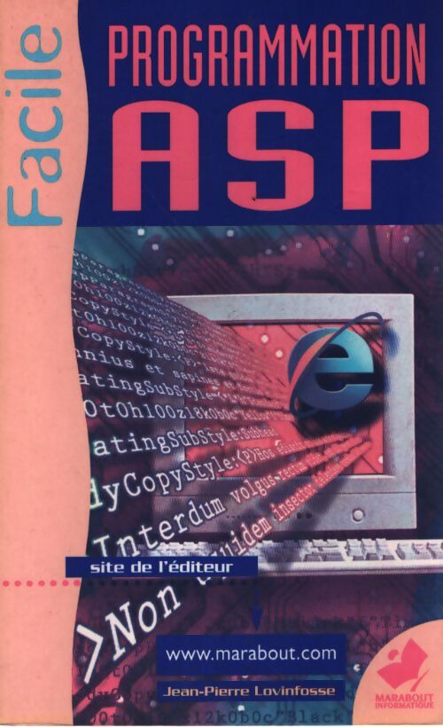 Programmation asp - Jean-Pierre Lovinfosse - Livre