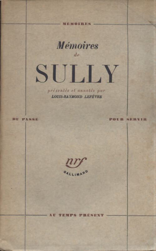 Mémoires de Sully - Inconnu - Livre