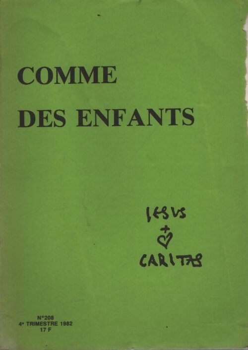 Jesus caritas n°208 - Collectif - Livre