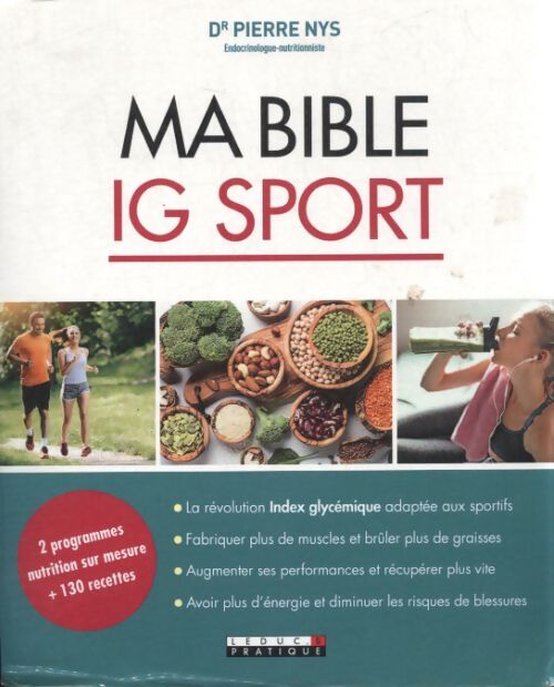 Ma bible IG sport - Dr Pierre Nys - Livre