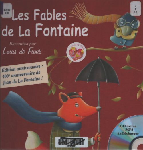 Les fables de la fontaine racontées par Louis de funes - Jean De La Fontaine - Livre