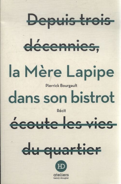 La mère lapipe dans son bistrot - Pierrick Bourgault - Livre