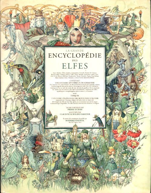 La grande encyclopédie des elfes - Roland Sabatier - Livre