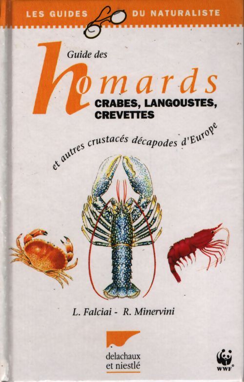 Guide des homards crabes langoustes crevettes : Et autres crustacés décapodes d'europe - L. Falciai - Livre