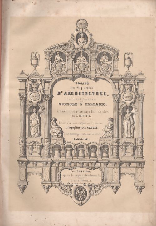 Traité des cinq ordres d'architecture d'après les règles établies par Vignole & Palladio - F. Fructule - Livre
