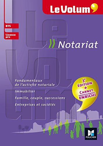 Le volum' BTS notariat - n°9 - Rachel Albrecht - Livre