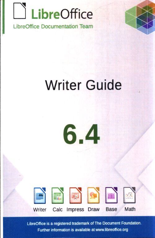 Writer guide 6.4 - Collectif - Livre