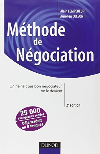 Méthode de négociation - Alain Lempereur - Livre