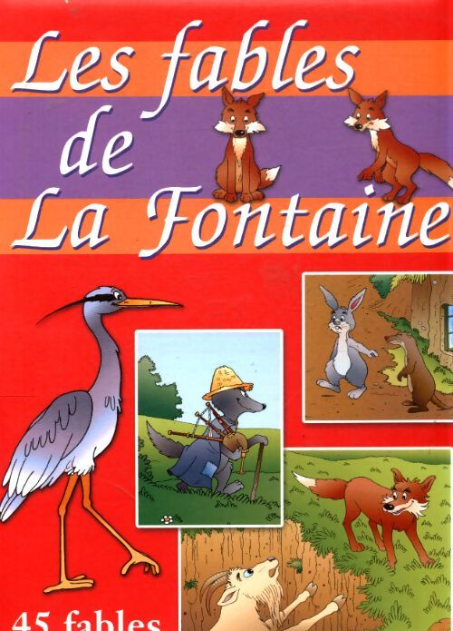 Les fables de la Fontaine - Jean De La Fontaine - Livre