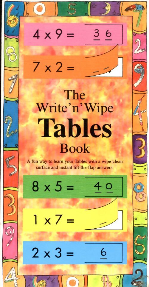The write'n'wipe tables book - Keith Faulkner - Livre