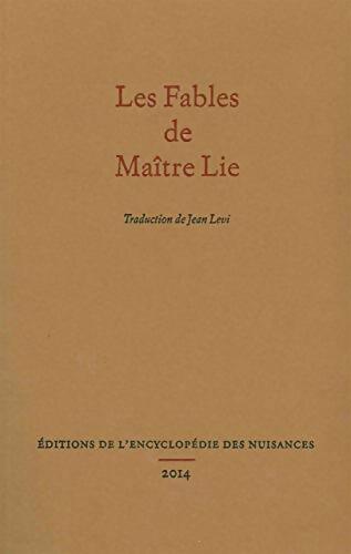 Les fables de maître Lie - Lie-Tseu - Livre