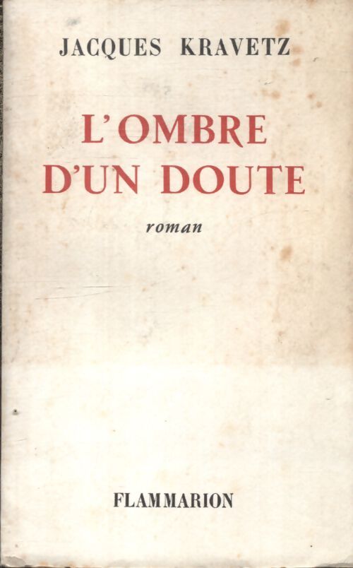 L'ombre d'un doute - Jacques Kravetz - Livre