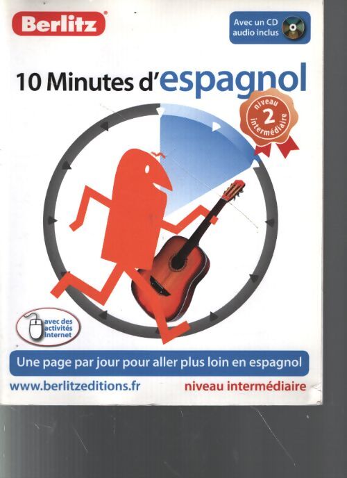 10 minutes d'espagnol - niveau intermédiaire - Berlitz - Livre