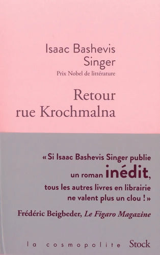 Retour rue Krochmalna - Isaac Bashevis Singer - Livre