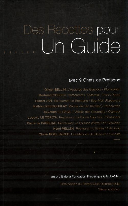Des recettes pour un guide - Collectif - Livre