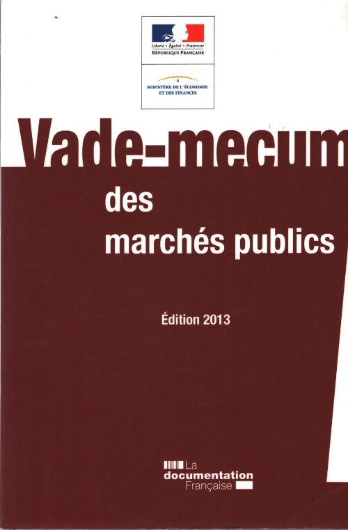 Vade-mecum des marchés publics - Daj - Livre