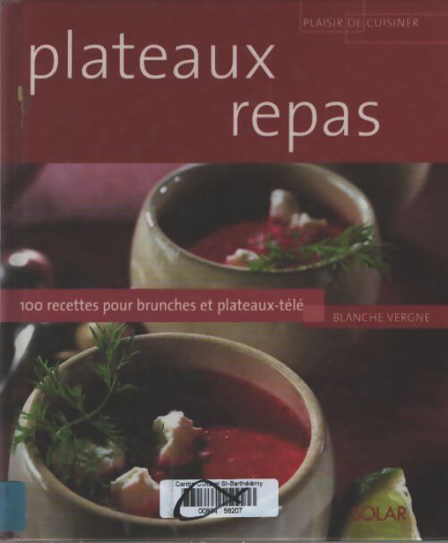 Plateaux repas - Blanche Vergne - Livre
