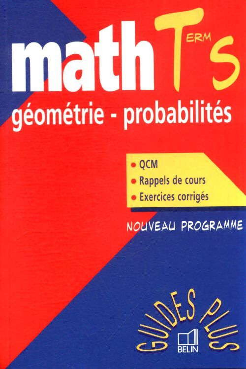 Géométrie - probalités terminale s - J. -C. Jovet - Livre