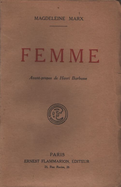 Femme - Magdeleine Marx - Livre