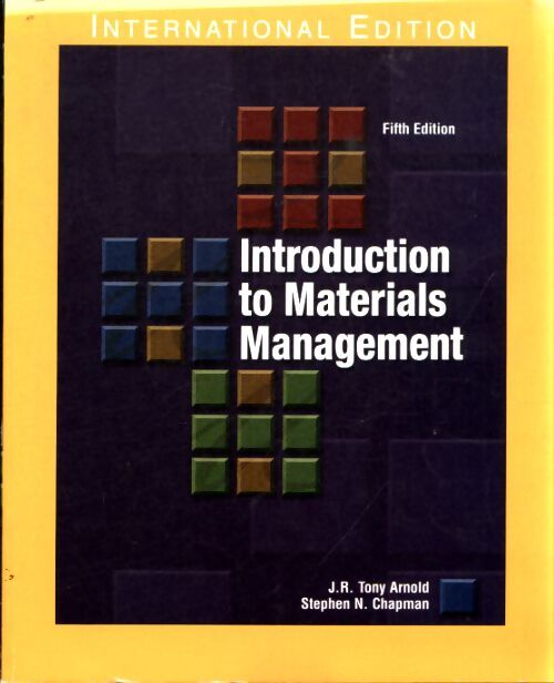 Introduction to materials management - J-R-Tony Arnold - Livre