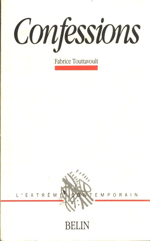 Confessions  - Fabrice Touttavoult - Livre