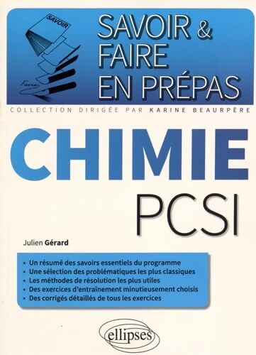 Chimie PSCI - Julien Gerard - Livre