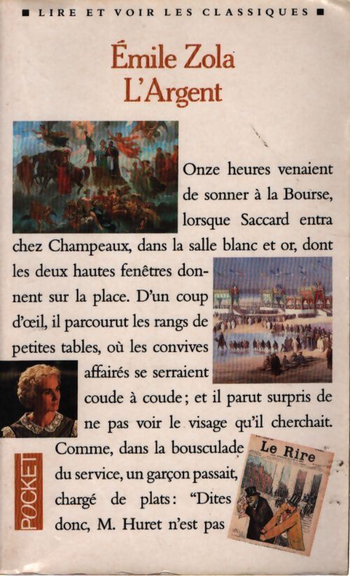 L'argent - Emile Zola - Livre