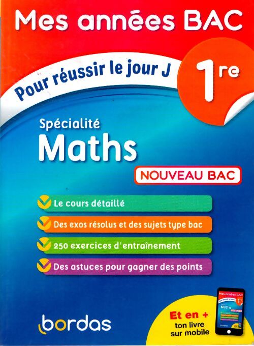 Mes années bac - spécialité maths 1re - Fabien Aoustin - Livre