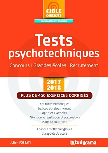 Tests psychotechniques 2017  - Julien Fossati - Livre