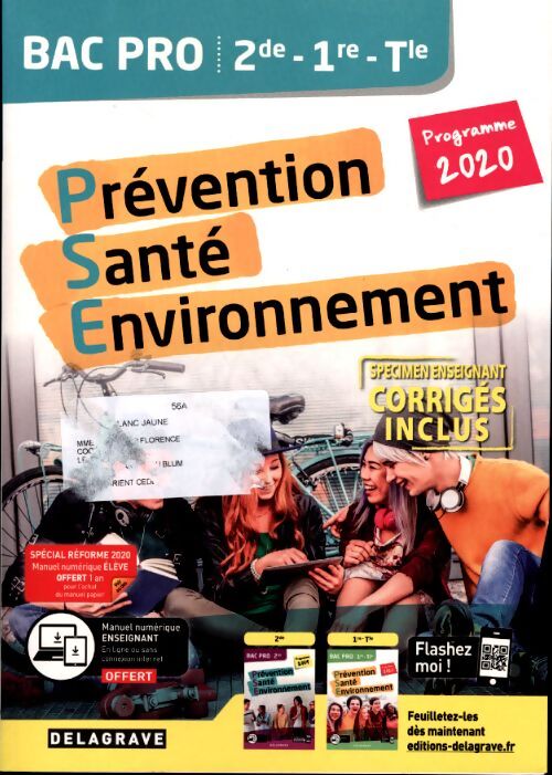 Prévention Santé Environnement - 2e/1re/Term Bac Pro 2020 - Catherine Barbeaux - Livre